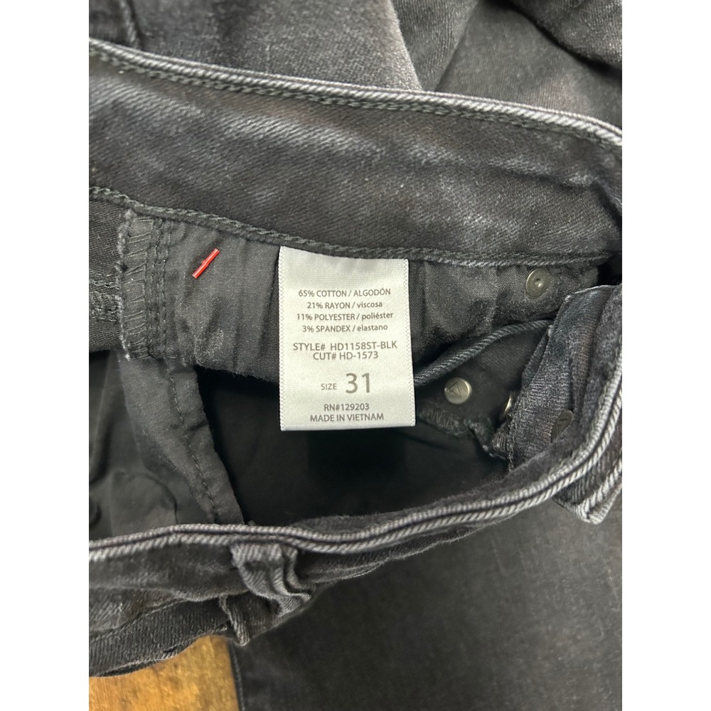 Hidden Jeans Womens High Rise Wide Leg Raw Frayed Hem Faded Black Denim Size 31 - Picture 7 of 7